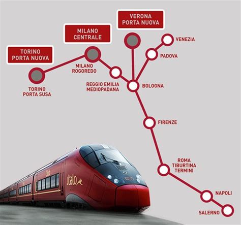 Italo Rail Map