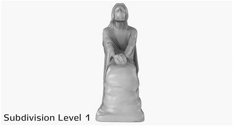 Jesus Praying Statue 3D Model $29 - .max .fbx .obj .c4d .ma - Free3D