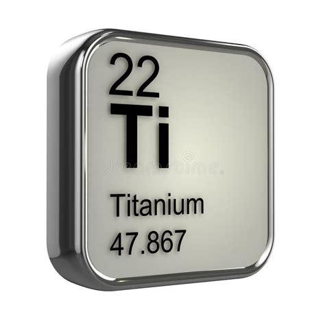 3d Titanium element stock illustration. Illustration of mass - 39032431