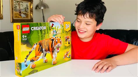 Unboxing and Review Lego 31129 Majestic Tiger - YouTube