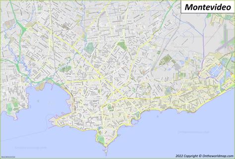 Montevideo Map | Uruguay | Detailed Maps of Montevideo