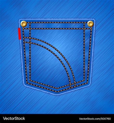 Jeans pocket background Royalty Free Vector Image