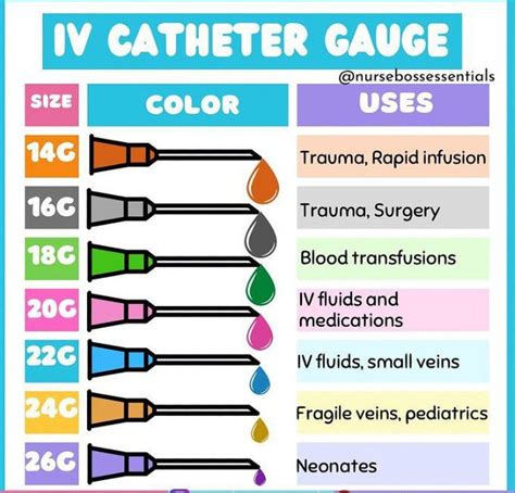 IV Catheter Gauge - MEDizzy