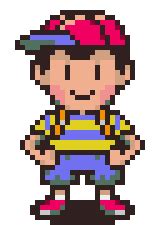 Tried making a Ness battle sprite : r/earthbound