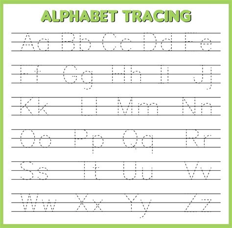 10 Best Printable Traceable Alphabet Worksheets Print - vrogue.co