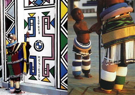 Ndebele tribe in South Africa, the art of mural painting | African ...