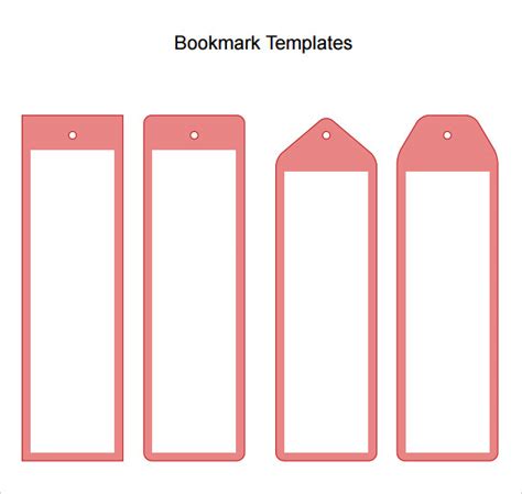 FREE 6+ Sample Blank Bookmarks in PDF | MS Word