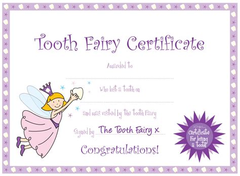 Tooth fairy card printable - zikreport