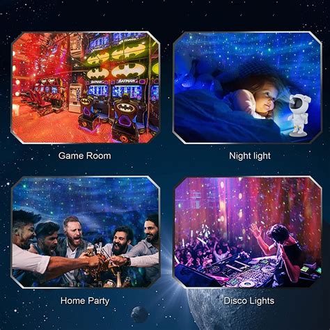 Night Light Projector for Kids, Cute Astronaut Night Light, LED Star Projector, Galaxy Lighting ...