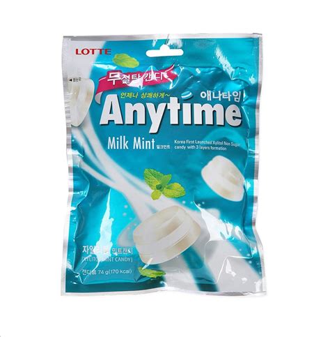 Lotte Anytime Sugarfree Milk Mint Candy 78g | Lazada PH