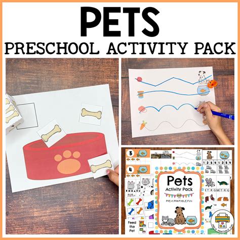 Pets Activities for Preschoolers - Pre-K Printable Fun