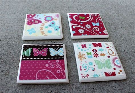 DIY Mod Podge Tile Coaster Tutorial | Diy mod podge, Mod podge crafts ...