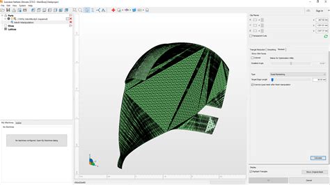 Converting a triangulate mesh to a T-spline model