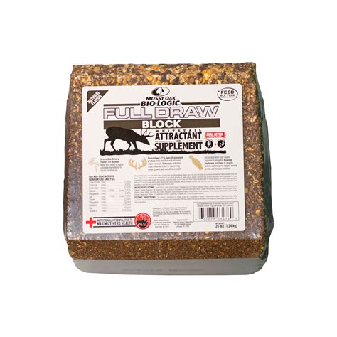 Mossy Oak BioLogic Full Draw Deer Attractant Block, 25 lb. - Walmart.com - Walmart.com