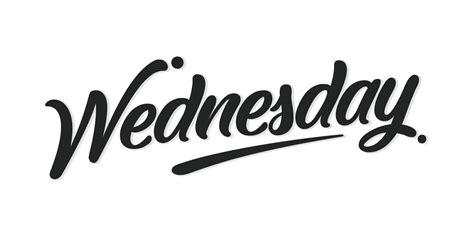 Wednesday typography logo design vector 22137358 Vector Art at Vecteezy