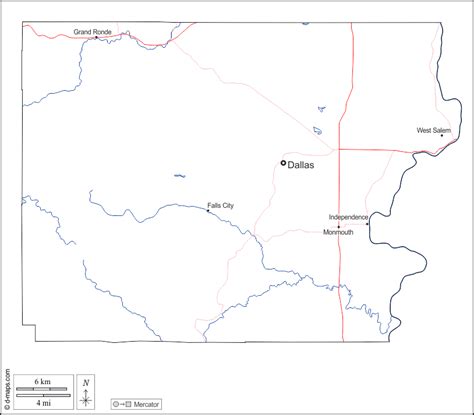 Polk County free map, free blank map, free outline map, free base map ...