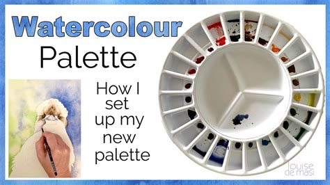 How I set up my new watercolour palette // Beginner watercolor tips 💦 - YouTube