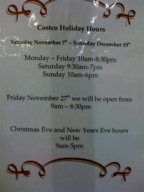 Costco Holiday Hours - Livermore, CA (Alameda County, California)