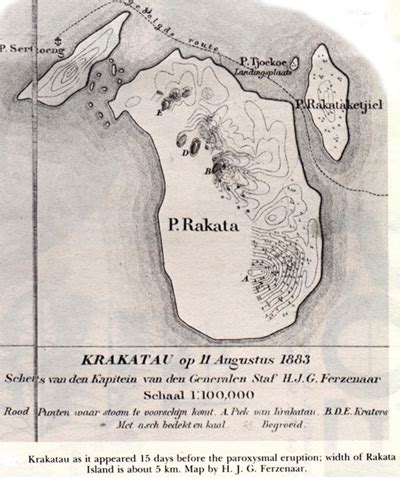 Krakatoa Before And After