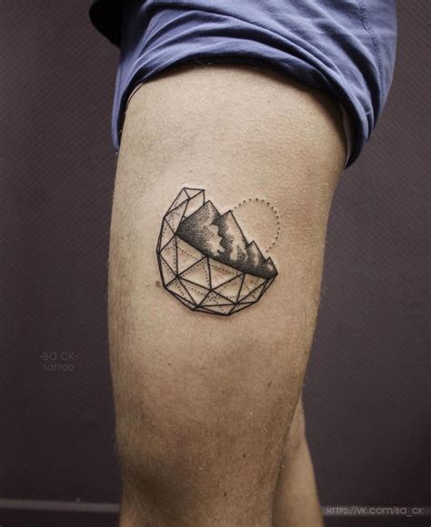 Mountain Tattoos #geometrytattoos | Geometry tattoo, Sacred geometry tattoo, Geometric tattoo