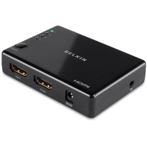 Belkin 4-Way HDMI Switch with Wireless Remote B2B090-C00 B&H