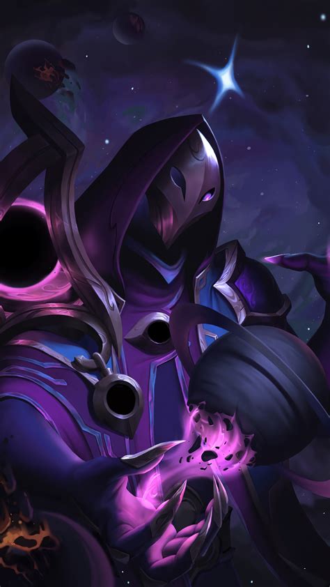 Jhin Dark Cosmic LoL Art 4K #5921f Wallpaper PC Desktop