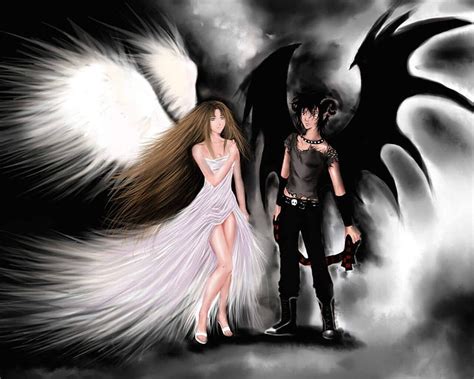 Angel Demon . Background, Demon 3D, HD wallpaper | Peakpx