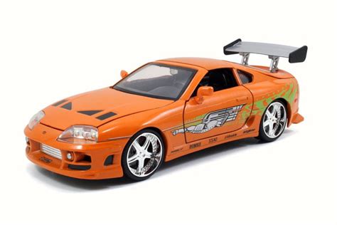 Brian's Toyota Supra Open Top, Orange - JADA 97168 - 1/24 Scale Diecast Model Toy Car - Walmart.com