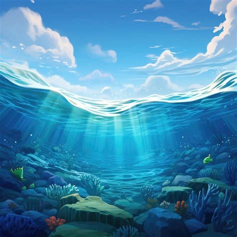 Premium Photo | Pixar's Captivating Oceanic Animation A Dive into ...