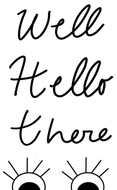 Well Hello There Sign Printable Art Digital Download | Etsy