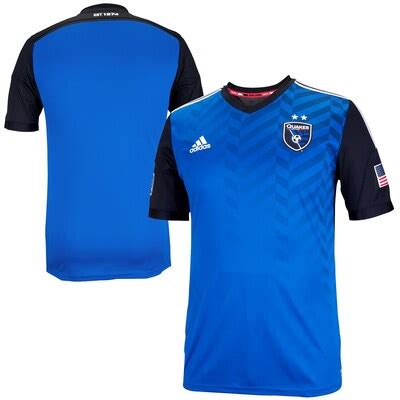 adidas San Jose Earthquakes 2014/15 Authentic Home Jersey - Royal Blue - Fanatics.com