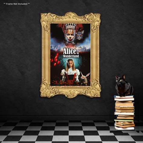 Alice In Wonderland Psychedelic Poster | Dark Fairy Tales