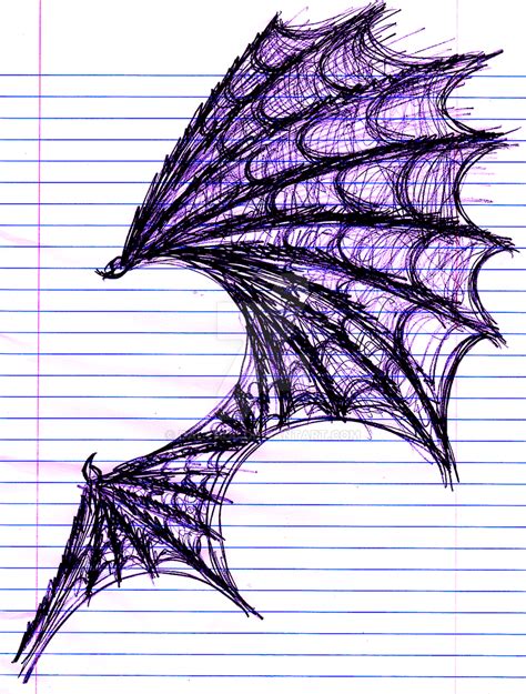 Demon Wing Study Sketch. by Dalynol on DeviantArt