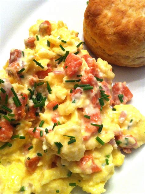 Smoked Salmon Scrambled Eggs - A Food Lover's Delight