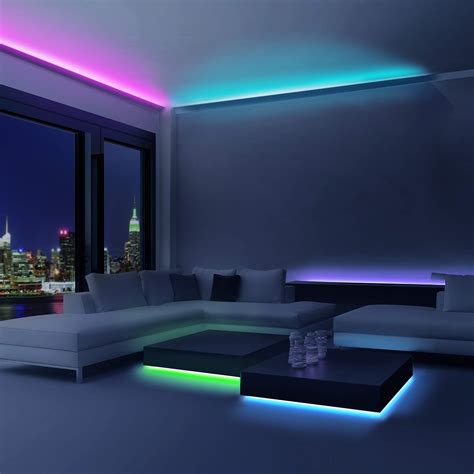 Merkury Innovations LED Strip Light Waterproof 120 LEDs 12 Ft RGB SMD 5050 LED Rope Lights Color ...