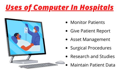 Top 10 Uses of Computer in Hospitals