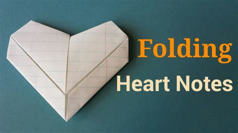 Folding Valentine Heart Notes | By Craft Happy Summer - YouTube