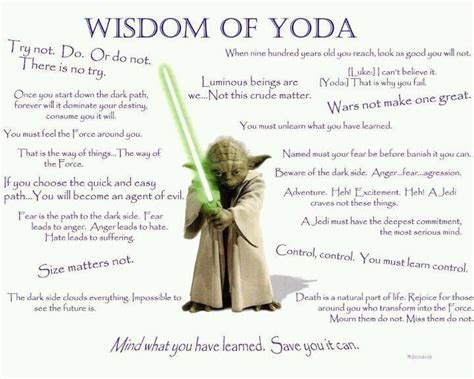 Pin by Too Much on ≈ö¿ö≈ STOP & THINK! ≈ö¿ö≈ | Yoda quotes, Star wars ...