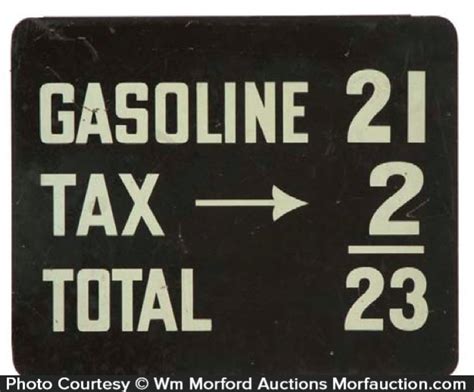 Vintage Gas Pricing Sign • Antique Advertising