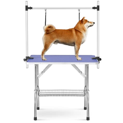 Dog Grooming Table, Segmart 36" Professional Table w/Adjustable with Arm/Noose/Mesh Tray/ 2 No ...