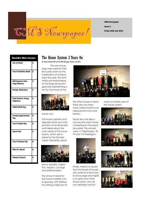 CMS Newspaper Issue 3 - Court Moor School