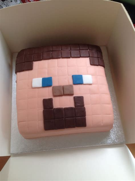 Minecraft Steve head cake | Minecraft birthday cake, Minecraft cake ...