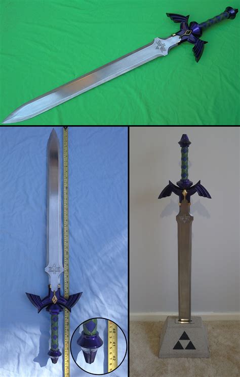 My Full-scale BotW Master Sword Replica! Tempered full-tang steel blade ...