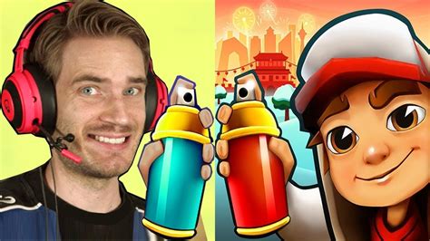 Subway Surfers Beijing 2020 vs PewDiePie Run and Jump Gameplay HD - YouTube