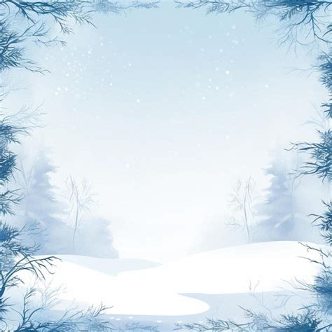 A winter scene with snow covered trees and a place for a winter scene ...