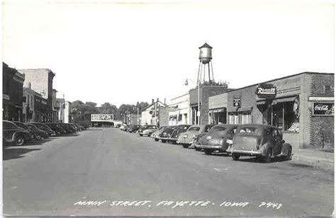 Photo: FayetteIowa1953a001 | Fayette Iowa Main St 1953 album | Iowaz ...