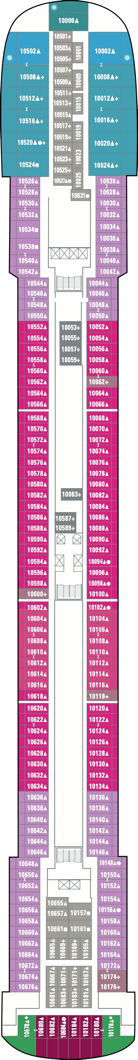 Pride of America Deck Plans - Cruiseline.com