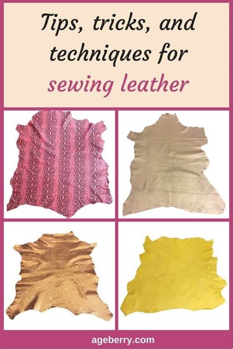 More tips, tricks and techniques for sewing leather