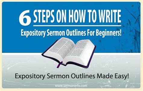 How To Write Expository Sermon Outlines For Beginners | Sermons