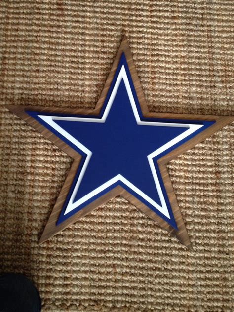 3-d logo sign. Dallas cowboys logo sign. Wood sports sign. Handmade ...